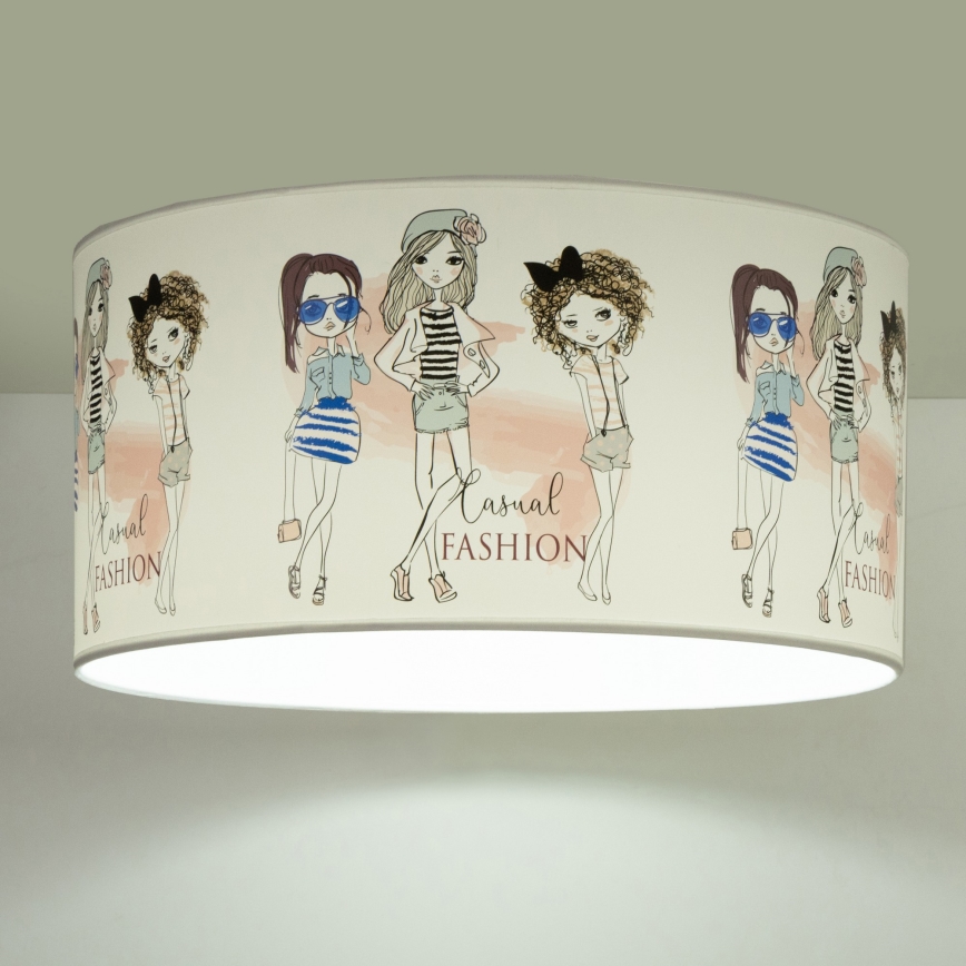 Loftlampe til børneværelset GIRLS VIBES 1xE27/60W/230V Ø 40 cm til piger