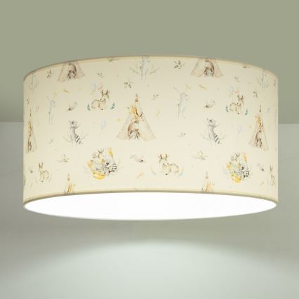 Loftlampe til børneværelset KIDS ROOM 1xE27/60W/230V pr. 40 cm med søde dyr