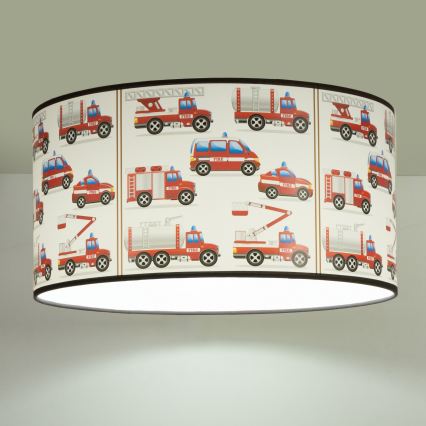 Loftlampe til børneværelset KIDS ROOM 1xE27/60W/230V Ø 40 cm, brandmænd