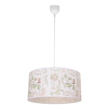 Loftlampe til børneværelset KIDS ROOM 1xE27/60W/230V Ø 40 cm dinosaur