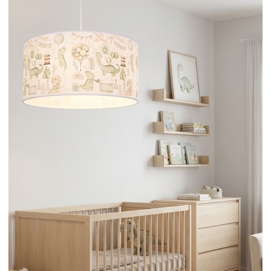 Loftlampe til børneværelset KIDS ROOM 1xE27/60W/230V Ø 40 cm dinosaur