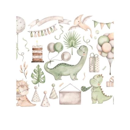 Loftlampe til børneværelset KIDS ROOM 1xE27/60W/230V Ø 40 cm dinosaur