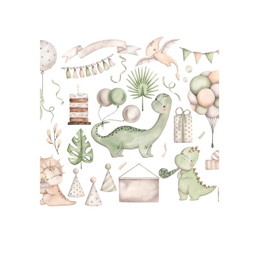 Loftlampe til børneværelset KIDS ROOM 1xE27/60W/230V Ø 40 cm dinosaur