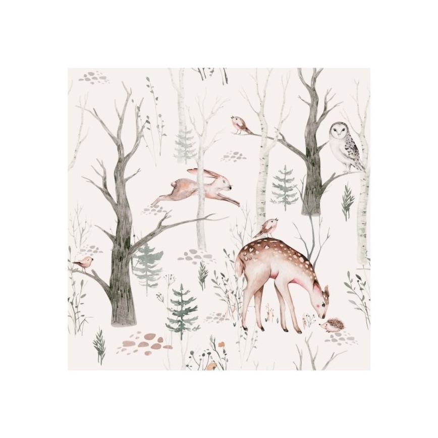 Loftlampe til børneværelset KIDS ROOM 1xE27/60W/230V Ø 40 cm med søde dyrefigurer