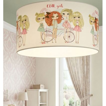 Loftlampe til piger GIRLS VIBES 1xE27/60W/230V pr. 40 cm