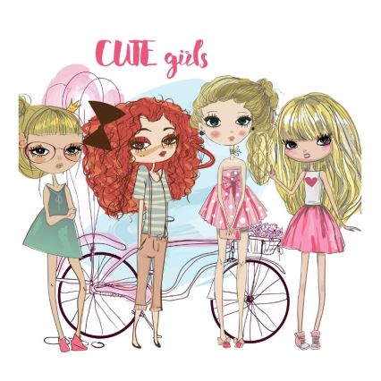 Loftlampe til piger GIRLS VIBES 1xE27/60W/230V pr. 40 cm