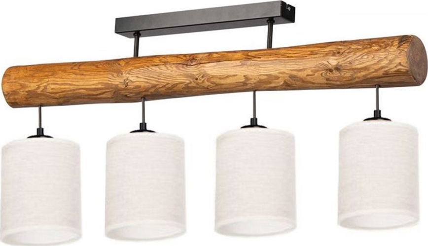 Loftlampe TRENO 4xE27/25W/230V fyrretræ