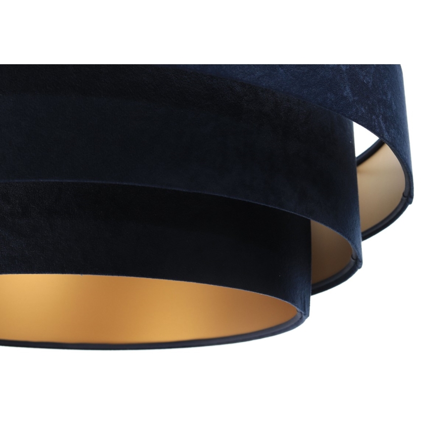 Loftlampe på ledning TRINITI 1xE27/60W/230V blå/guld