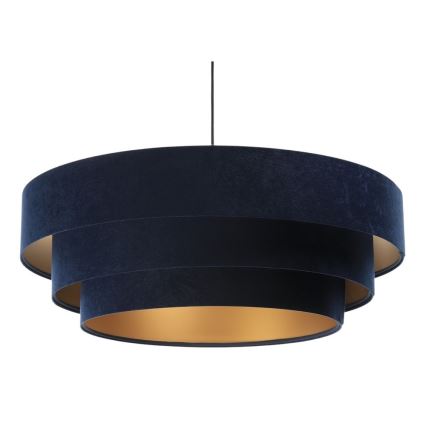 Loftlampe på ledning TRINITI 1xE27/60W/230V blå/guld