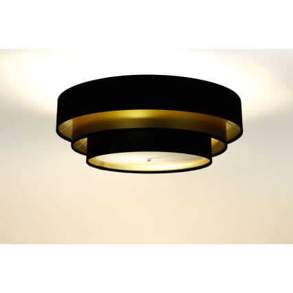 Loftlampe TRINITI 2xE27/60W/230V blå/guld