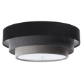 Loftlampe TRINITI 2xE27/60W/230V grå/sort/sølvfarvet