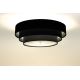 Loftlampe TRINITI 2xE27/60W/230V grå/sort/sølvfarvet