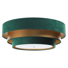 Loftlampe TRINITI 2xE27/60W/230V grøn/guldfarvet