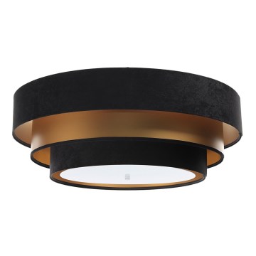 Loftlampe TRINITI 2xE27/60W/230V sort/guld