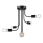 Loftlampe TRINITY 5xE27/15W/230V sort