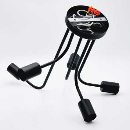 Loftlampe TRINITY 5xE27/15W/230V sort
