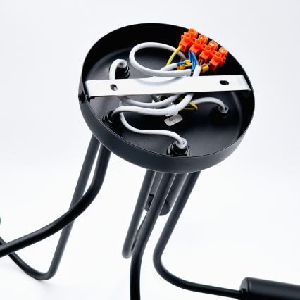 Loftlampe TRINITY 5xE27/15W/230V sort