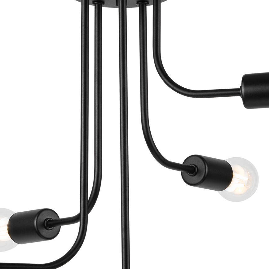Loftlampe TRINITY 5xE27/15W/230V sort