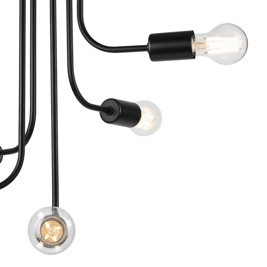 Loftlampe TRINITY 5xE27/15W/230V sort