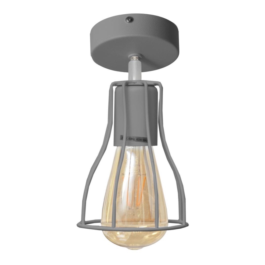 Loftlampe TUBE II 1xE27/15W/230V grå