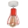 Loftlampe TUBE II 1xE27/60W/230V rød