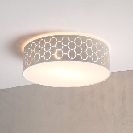 Loftlampe ULLE 2xE27/15W/230V Ø 45 cm hvid