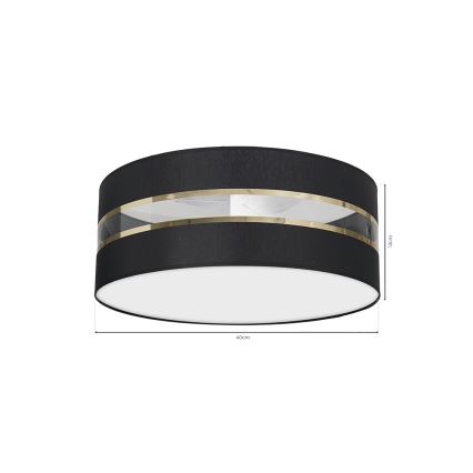 Loftlampe ULTIMO 2xE27/60W/230V sort