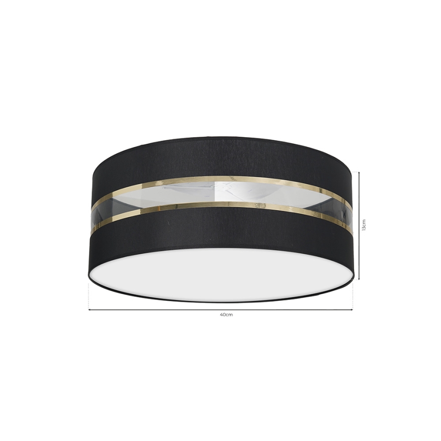 Loftlampe ULTIMO 2xE27/60W/230V sort