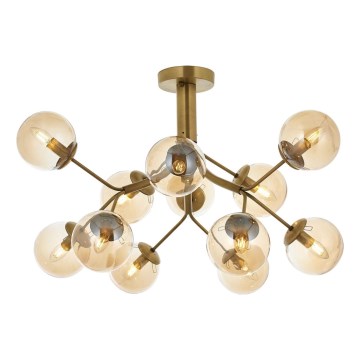 Loftlampe VARANA 12xE14/40W/230V bronze