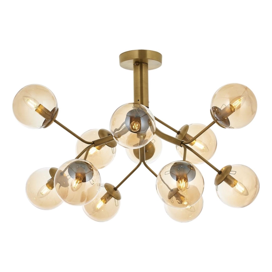 Loftlampe VARANA 12xE14/40W/230V bronze