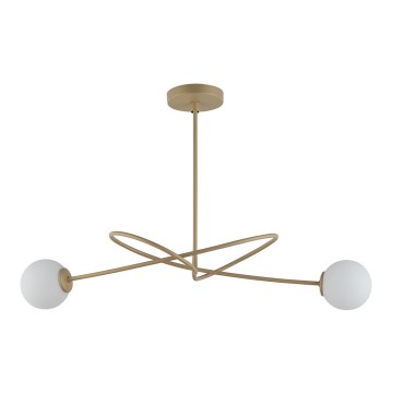 Loftlampe VELVET 2xG9/12W/230V guldfarvet