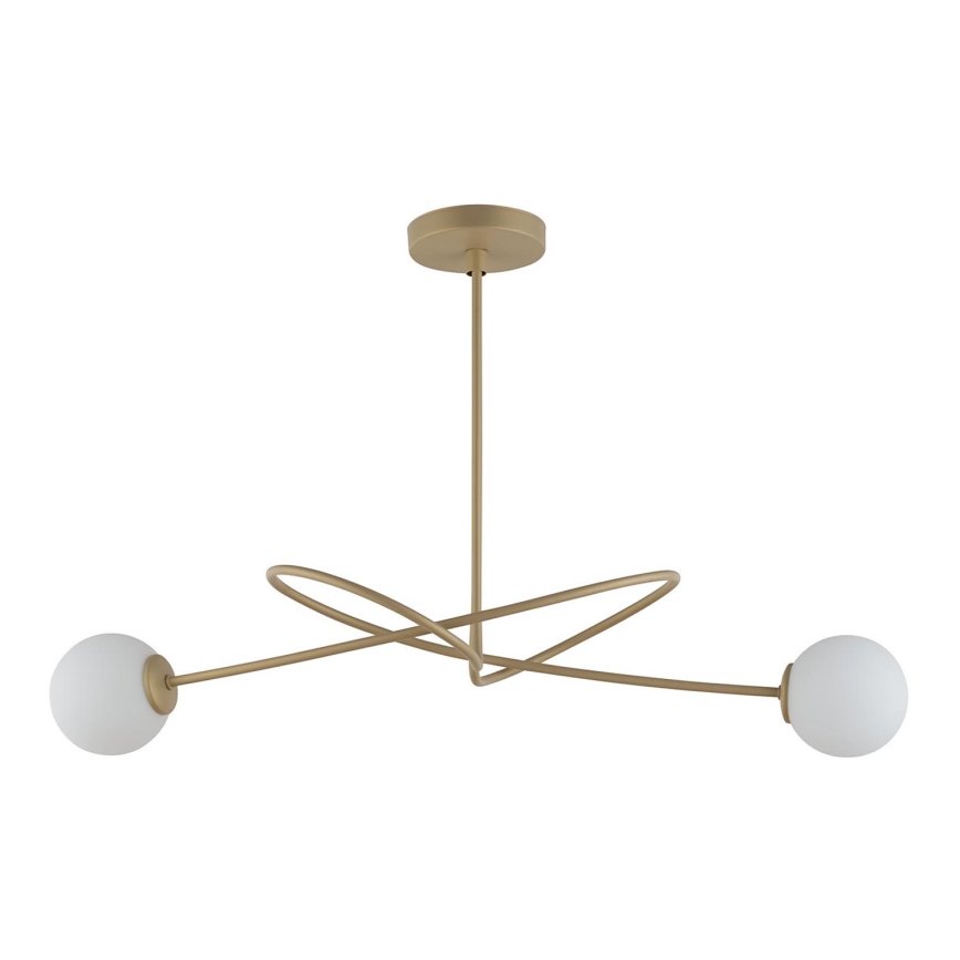 Loftlampe VELVET 2xG9/12W/230V guldfarvet