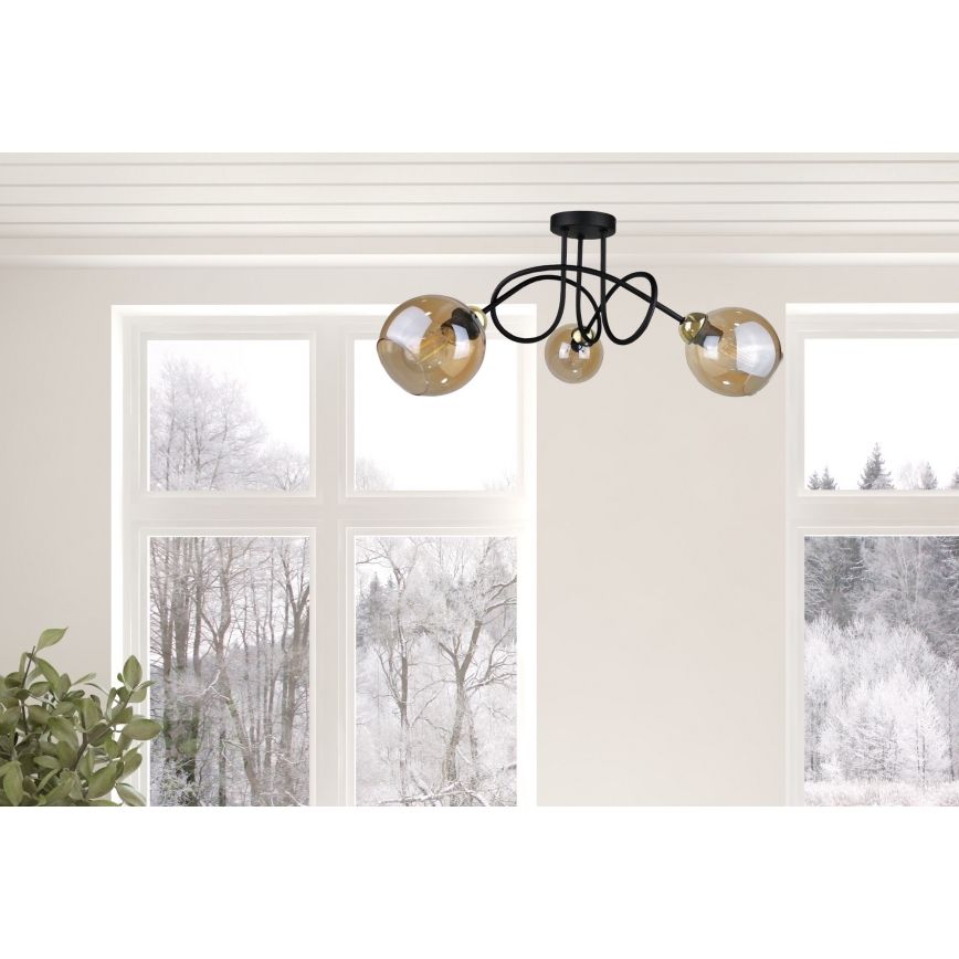 Loftlampe VENUS GOLD 3xE27/60W/230V