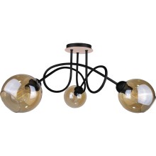 Loftlampe VENUS WOOD 3xE27/60W/230V