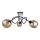 Loftlampe VENUS WOOD 3xE27/60W/230V sort/røget brun