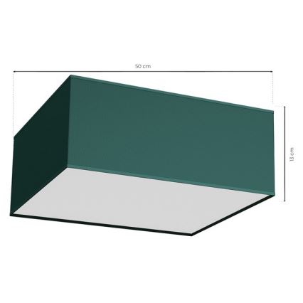 Loftlampe VERDE 3xE27/60W/230V 50x50 cm grøn