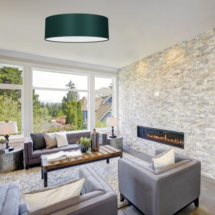 Loftlampe VERDE 3xE27/60W/230V diam. 50 cm grøn