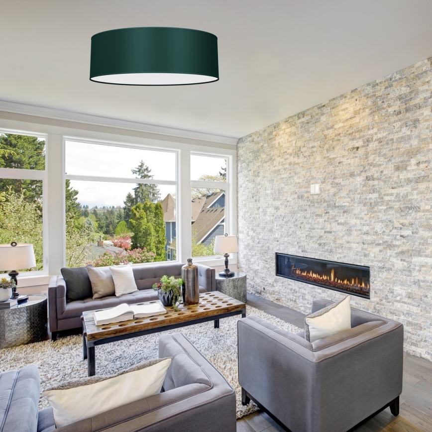 Loftlampe VERDE 3xE27/60W/230V diam. 50 cm grøn