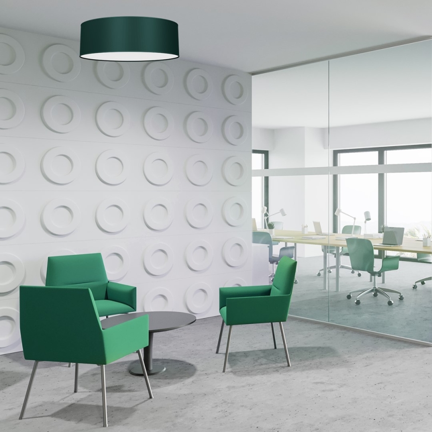 Loftlampe VERDE 3xE27/60W/230V diam. 50 cm grøn