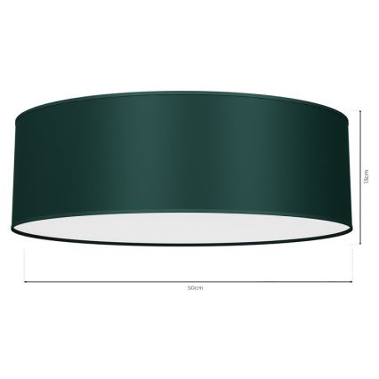 Loftlampe VERDE 3xE27/60W/230V diam. 50 cm grøn