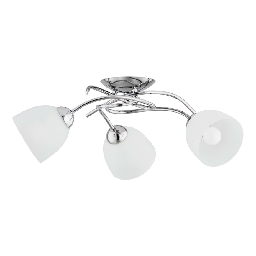 Loftlampe VERWIL 3xE27/15W/230V skinnende krom