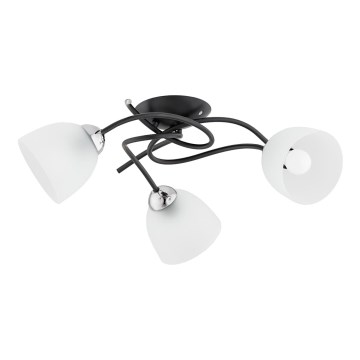 Loftlampe VERWIL 3xE27/15W/230V sort
