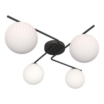 Loftlampe VESPA 4xE14/10W/230V sort/hvid