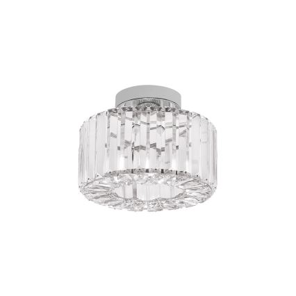 Loftlampe VETRO 1xE27/15W/230V Ø 24,5 cm mat krom