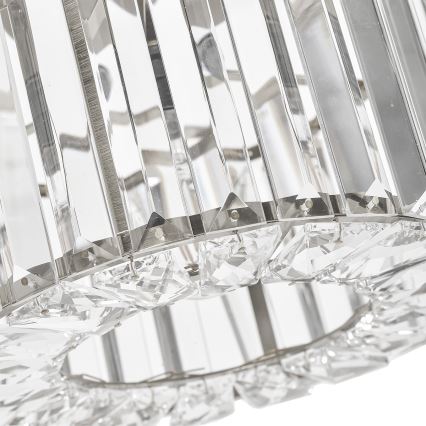 Loftlampe VETRO 1xE27/15W/230V Ø 24,5 cm mat krom