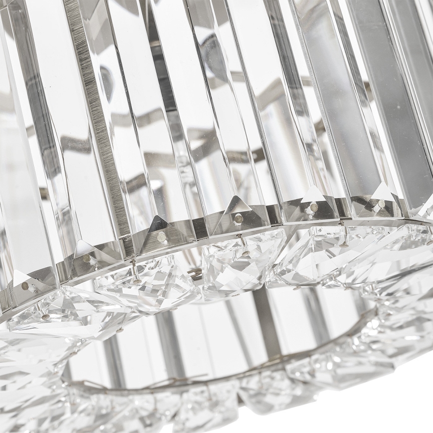 Loftlampe VETRO 1xE27/15W/230V Ø 24,5 cm mat krom