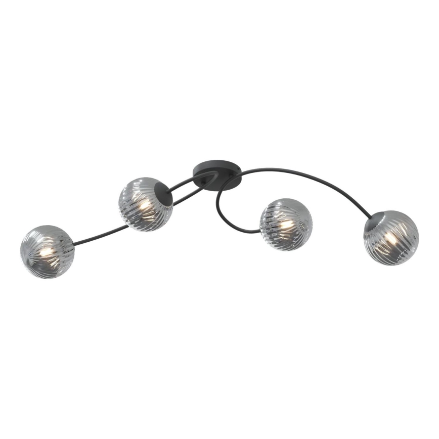 Loftlampe VIBRA 4xE14/10W/230V sort/grå