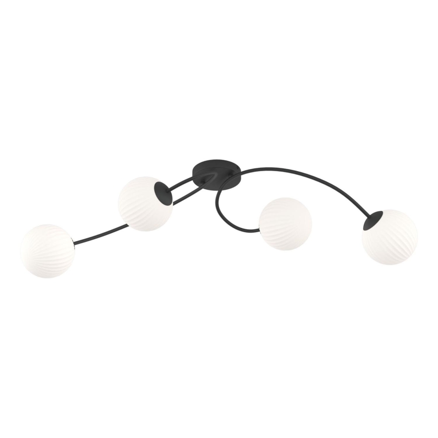 Loftlampe VIBRA 4xE14/10W/230V sort/hvid
