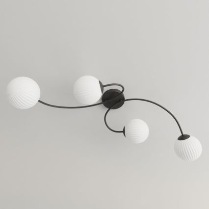 Loftlampe VIBRA 4xE14/10W/230V sort/hvid