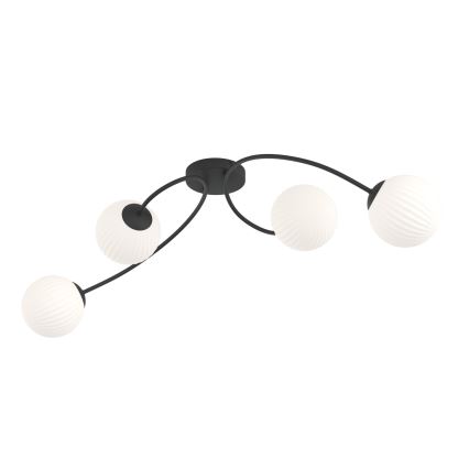 Loftlampe VIBRA 4xE14/10W/230V sort/hvid